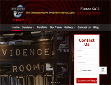 Tablet Screenshot of evidence-room.net